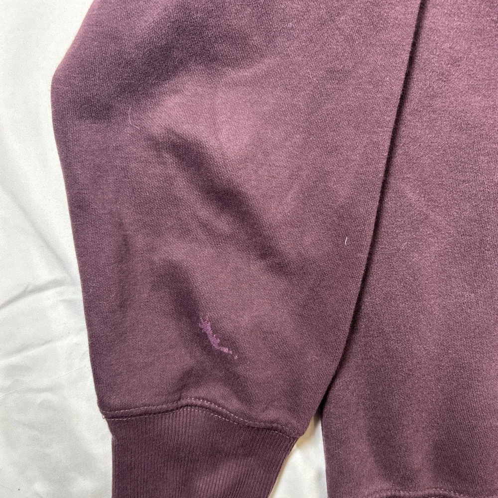 The North Face Maroon Men's Size large Distressed Camping Hoodie Stains See Desc